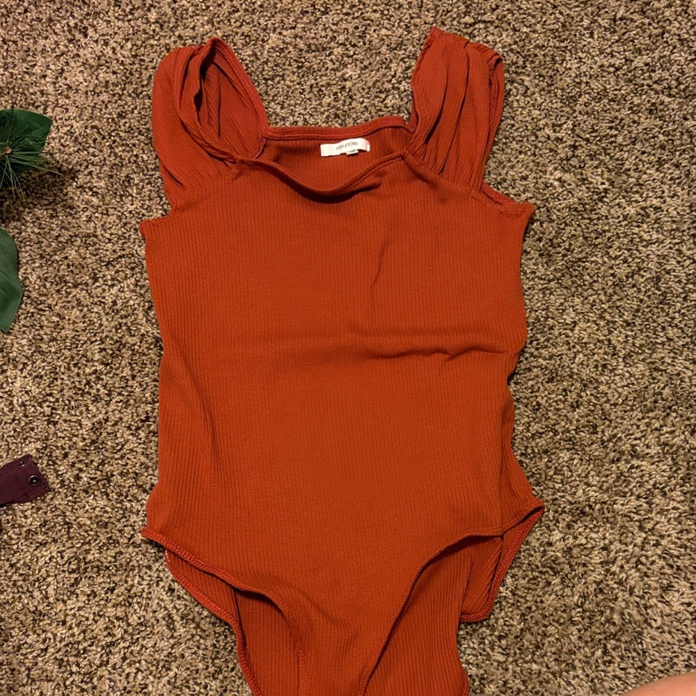 Maurices Rust Orange Women's Bodysuit